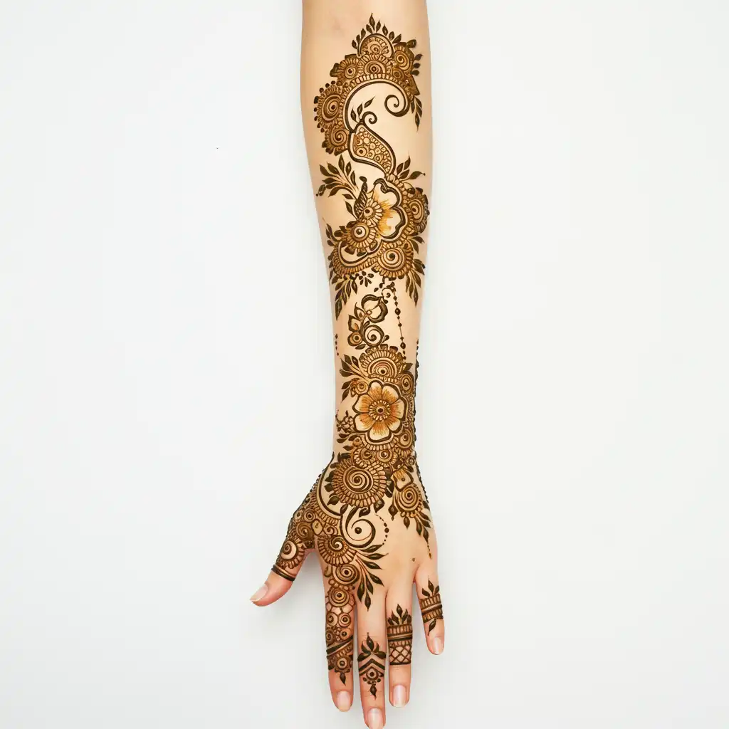 Full hand mehndi design 97 Full hand mehndi design 97