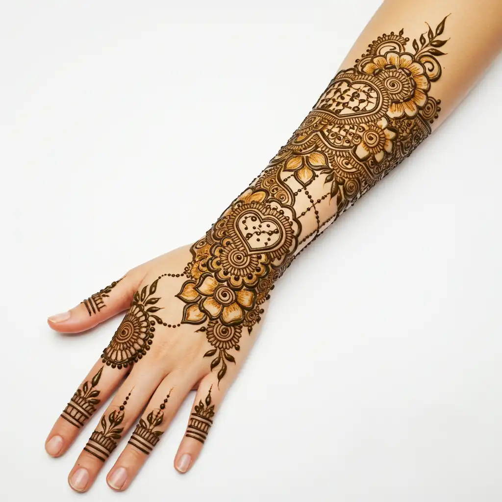 Full hand mehndi design 99 Full hand mehndi design 99
