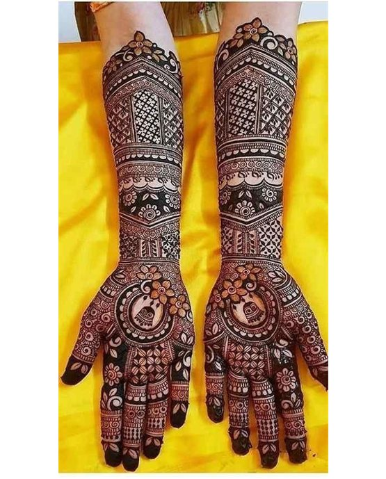Cuff Inspired Ornate Modern Full Hand Mehndi Design Cuff Inspired Ornate Modern Full Hand Mehndi Design
