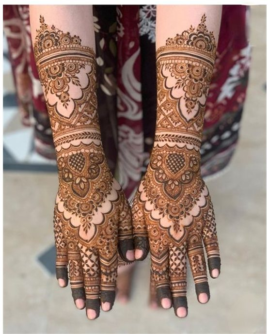 Delicate Harmony Blending Into Creeper Modern Full Hand Mehndi Design Delicate Harmony Blending Into Creeper Modern Full Hand Mehndi Design