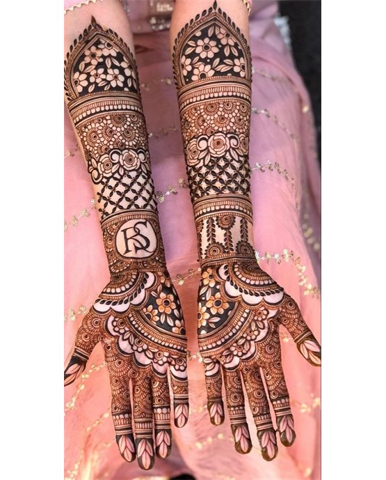 Ethnic Motif Using Plait Modern Full Hand Mehndi Design Ethnic Motif Using Plait Modern Full Hand Mehndi Design