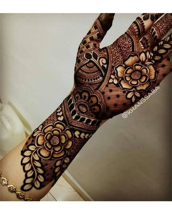 Bloom Inspired Chic Simple Full Hand Mehndi Design Bloom Inspired Chic Simple Full Hand Mehndi Design