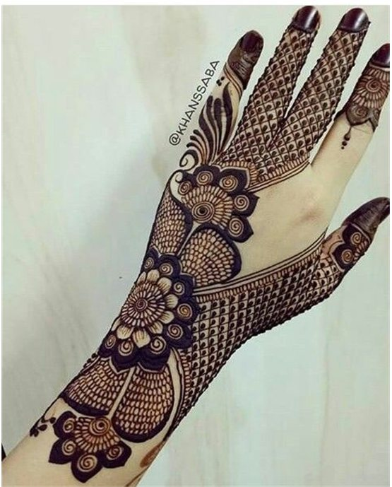 Cuff Inspired Ornate Simple Full Hand Mehndi Design Cuff Inspired Ornate Simple Full Hand Mehndi Design