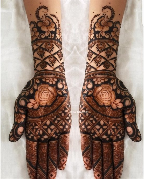 Dainty Silhouette And Hook Covering Simple Full Hand Mehndi Design Dainty Silhouette And Hook Covering Simple Full Hand Mehndi Design