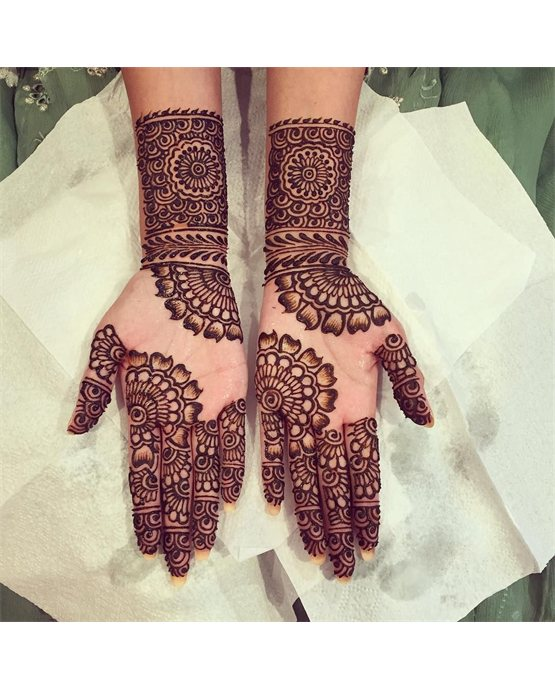 Exquisite Outline Placement On Simple Full Hand Mehndi Design Exquisite Outline Placement On Simple Full Hand Mehndi Design