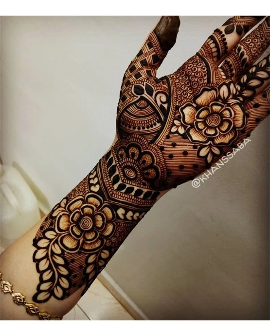 Soft Bead Simple Full Hand Mehndi Design Structure Soft Bead Simple Full Hand Mehndi Design Structure