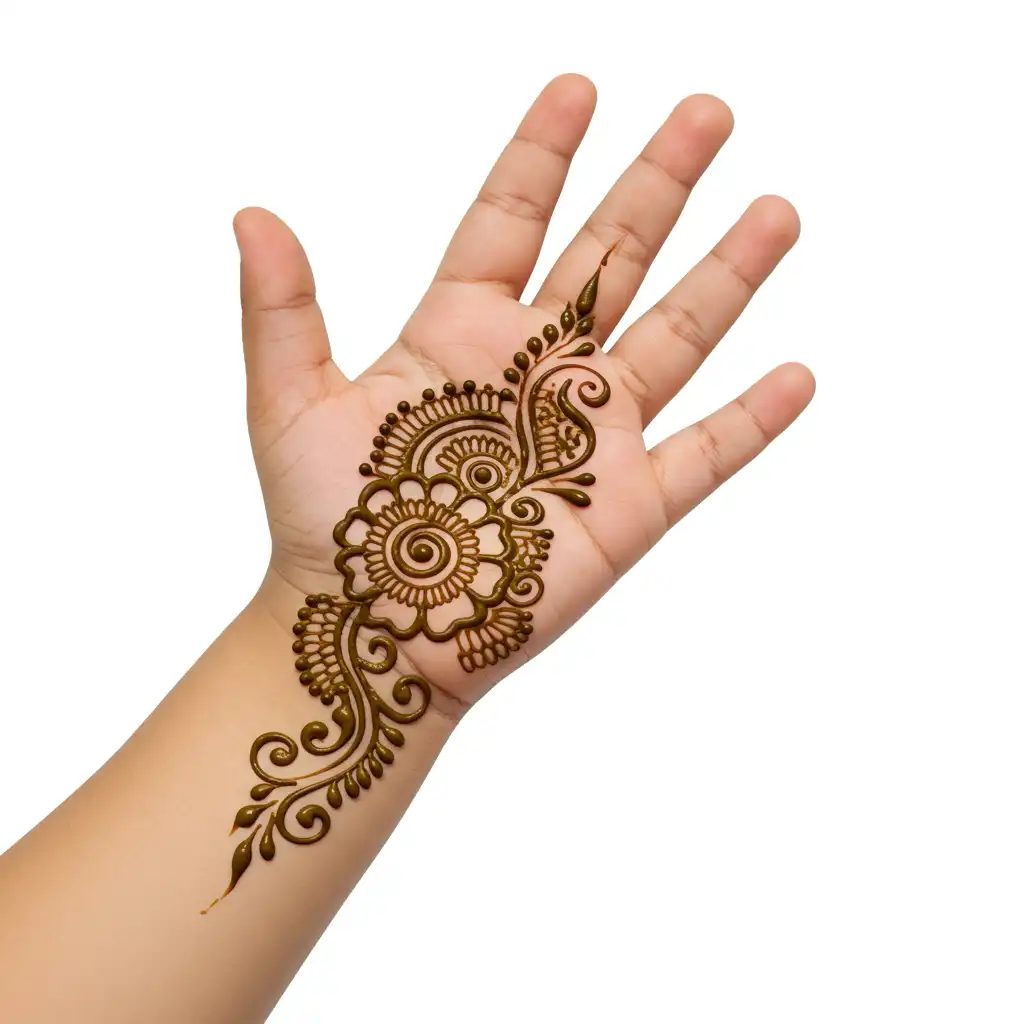Kids cute mehndi design 100 Kids cute mehndi design 100