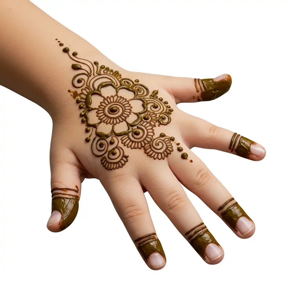 Kids cute mehndi design 101 Kids cute mehndi design 101