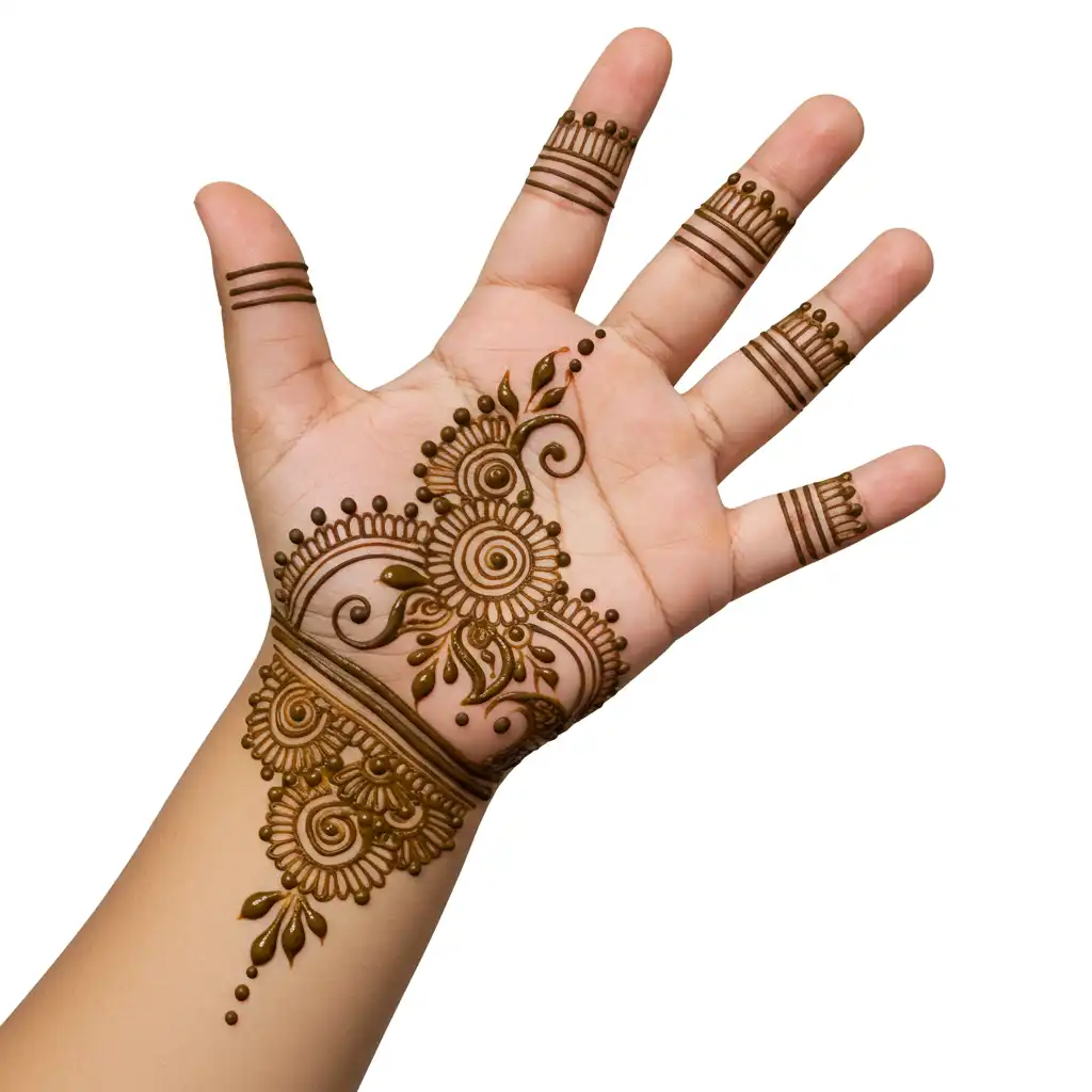 Kids cute mehndi design 103 Kids cute mehndi design 103