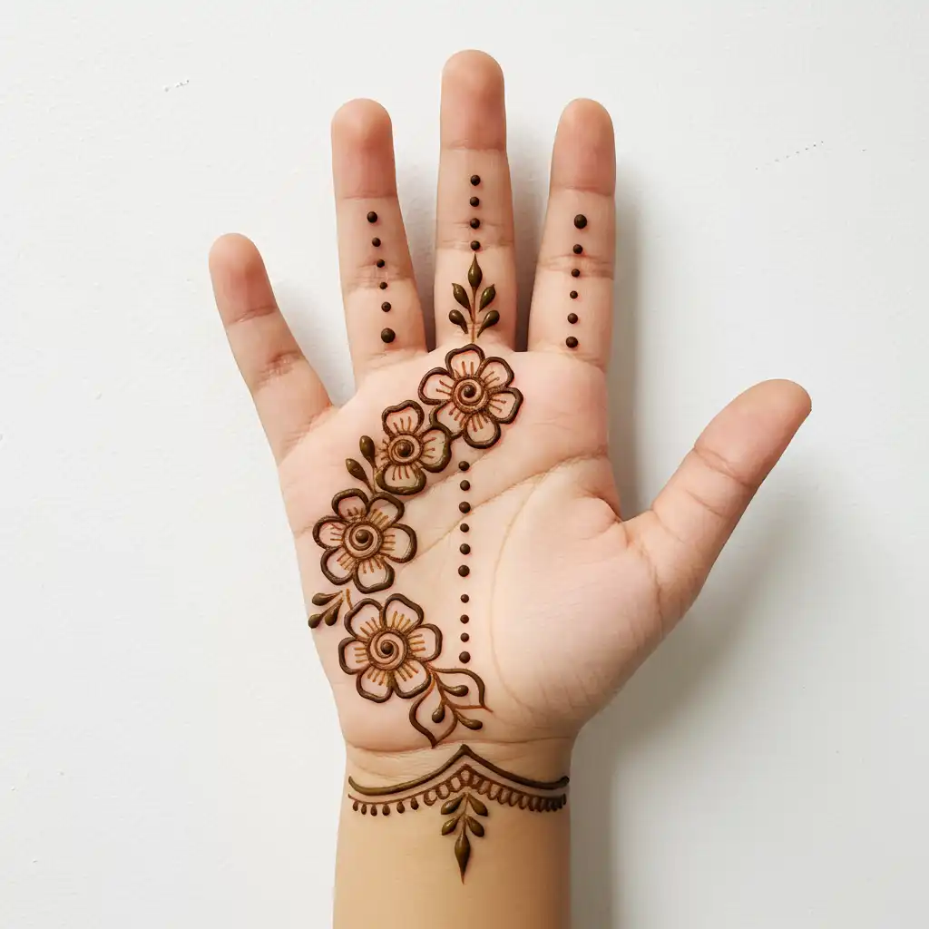 Kids cute mehndi design 106 Kids cute mehndi design 106