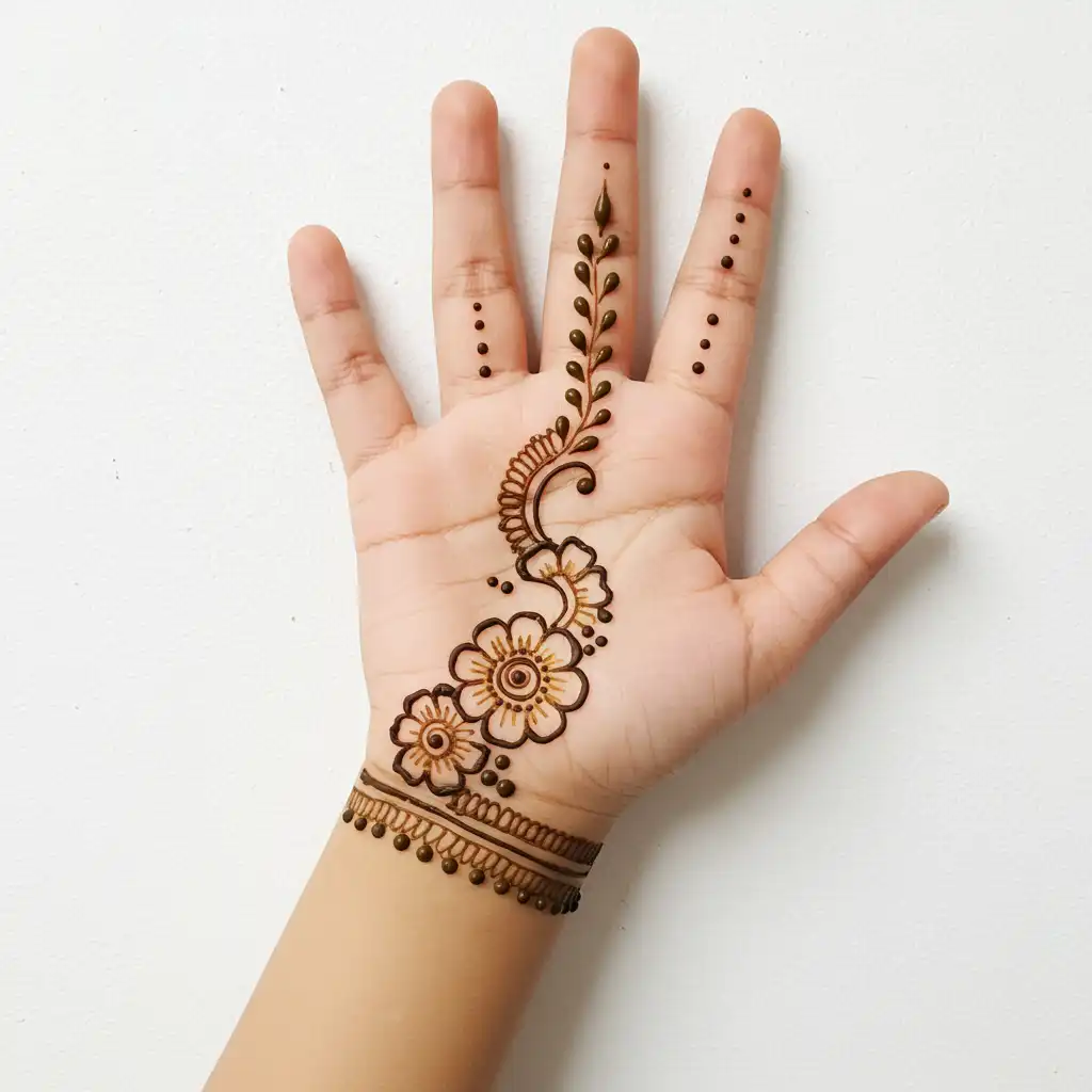 Kids cute mehndi design 109 Kids cute mehndi design 109