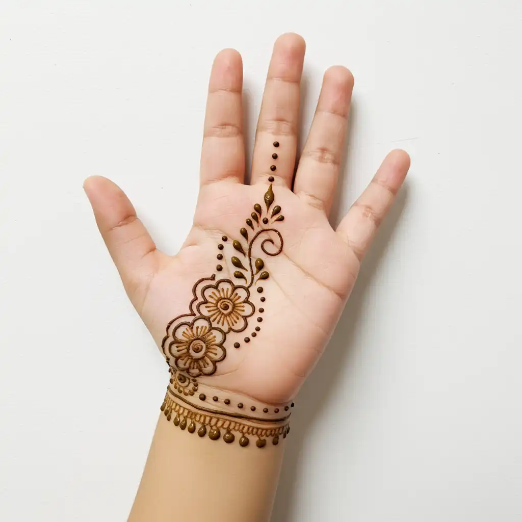 Kids cute mehndi design 112 Kids cute mehndi design 112
