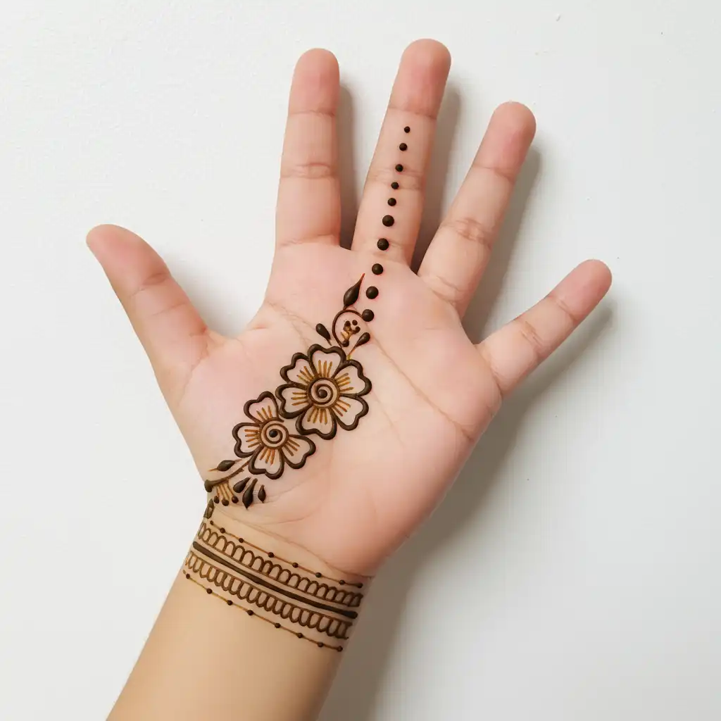 Kids cute mehndi design 122 Kids cute mehndi design 122