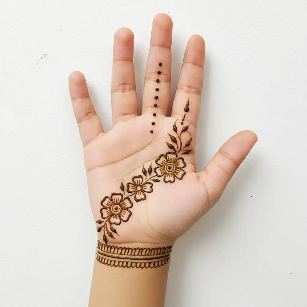 Kids cute mehndi design 125 Kids cute mehndi design 125