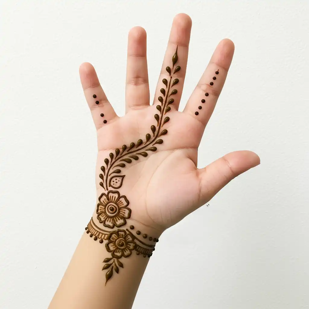 Kids cute mehndi design 141 Kids cute mehndi design 141