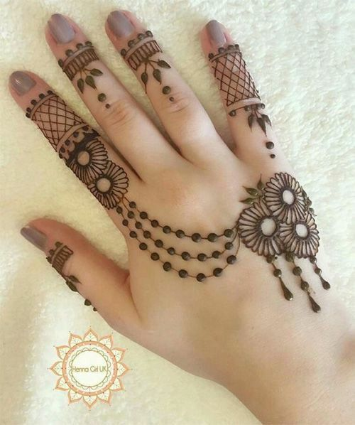 Kids cute mehndi design 28 Kids cute mehndi design 28