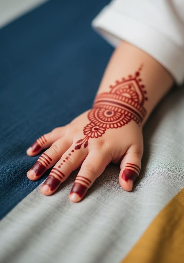Kids cute mehndi design 36 Kids cute mehndi design 36