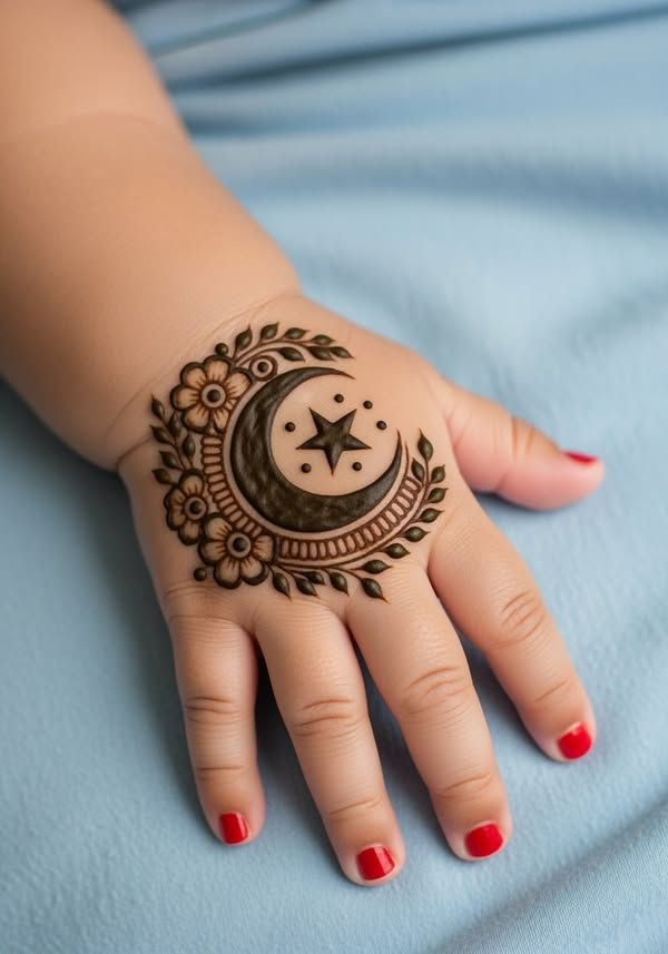 Kids cute mehndi design 40 Kids cute mehndi design 40