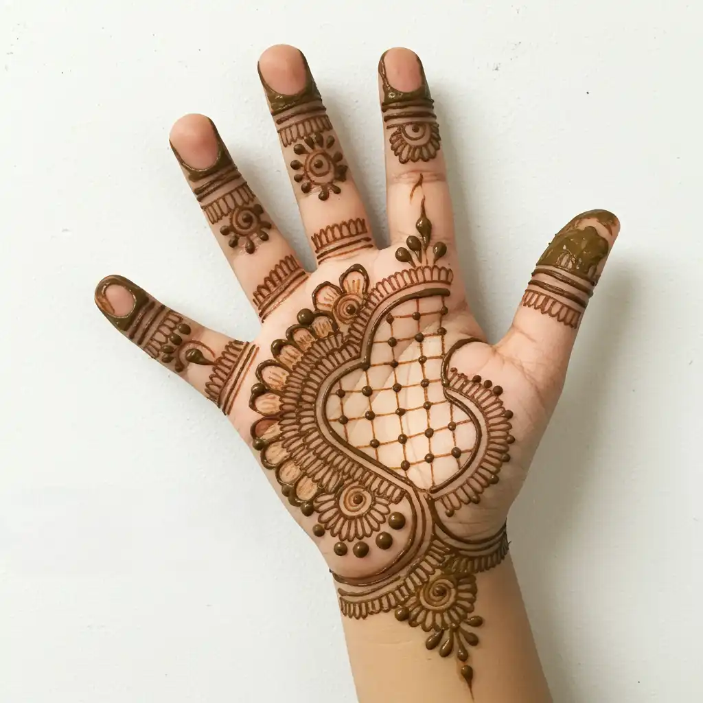 Kids cute mehndi design 60 Kids cute mehndi design 60