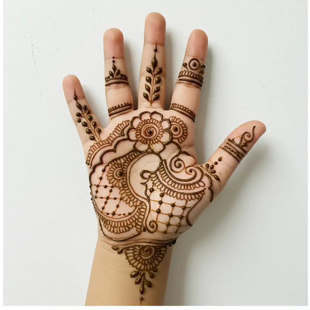 Kids cute mehndi design 61 Kids cute mehndi design 61
