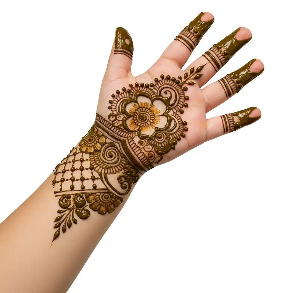 Kids cute mehndi design 62 Kids cute mehndi design 62