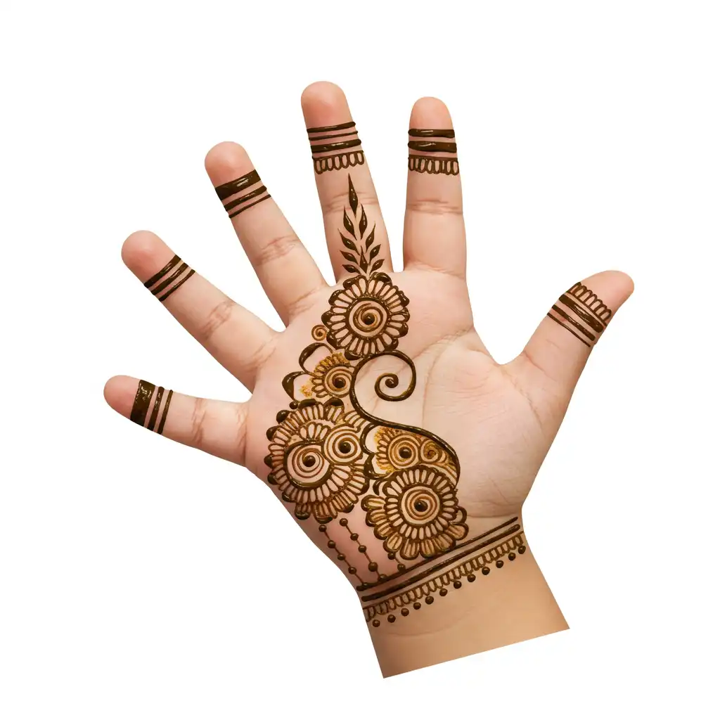 Kids cute mehndi design 67 Kids cute mehndi design 67