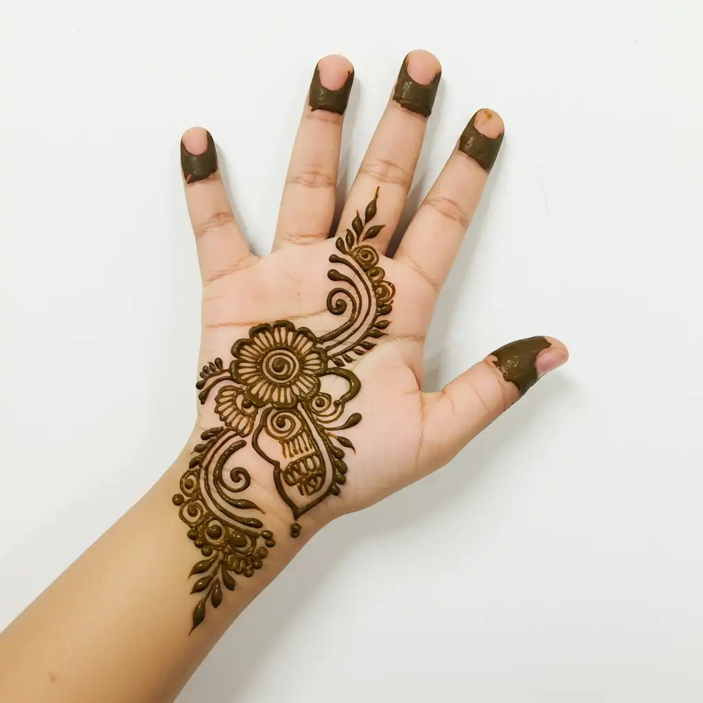 Kids cute mehndi design 69 Kids cute mehndi design 69