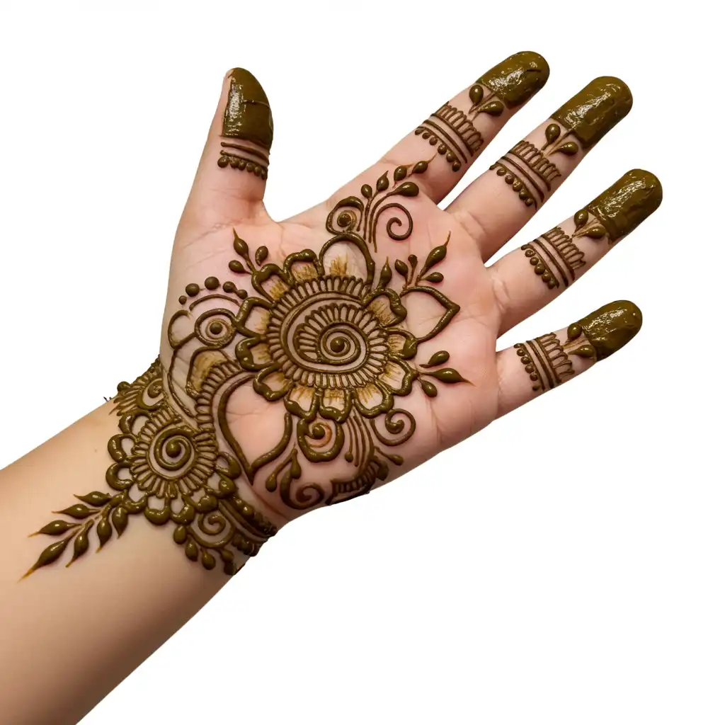 Kids cute mehndi design 72 Kids cute mehndi design 72