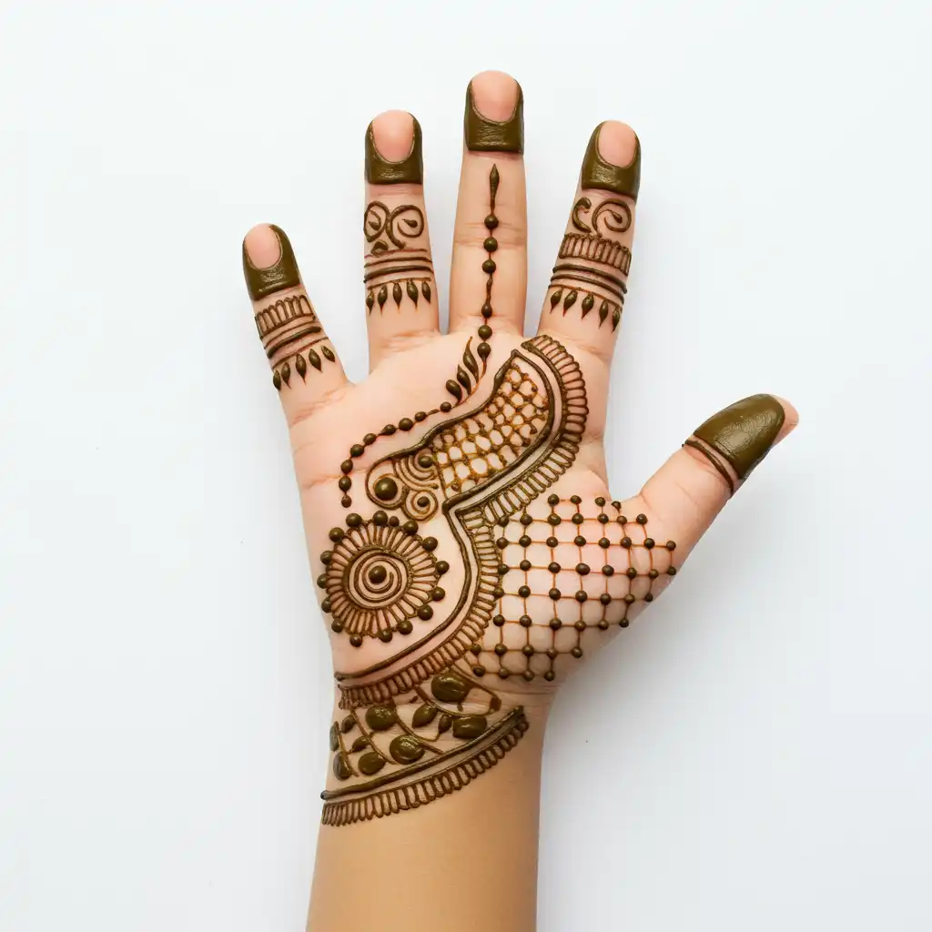 Kids cute mehndi design 77 Kids cute mehndi design 77