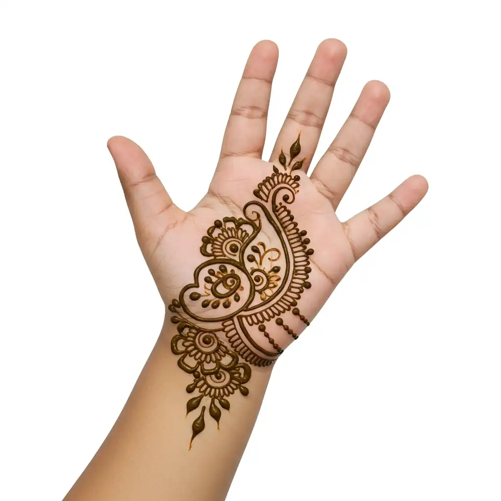 Kids cute mehndi design 78 Kids cute mehndi design 78
