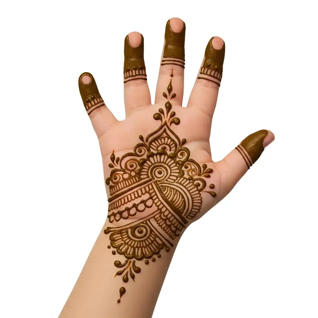 Kids cute mehndi design 79 Kids cute mehndi design 79