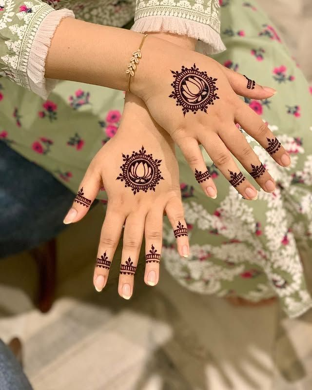 Kids cute mehndi design 8 Kids cute mehndi design 8