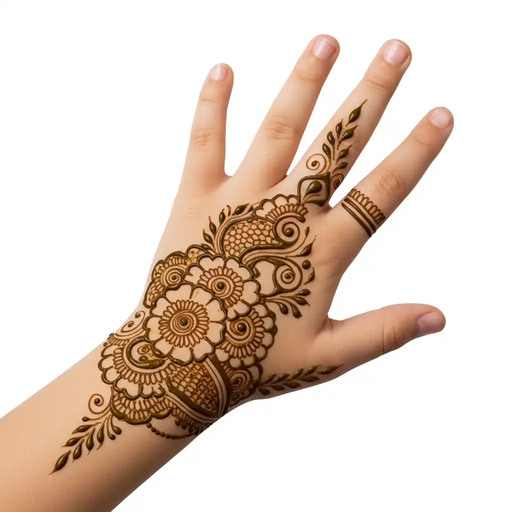 Kids cute mehndi design 82 Kids cute mehndi design 82