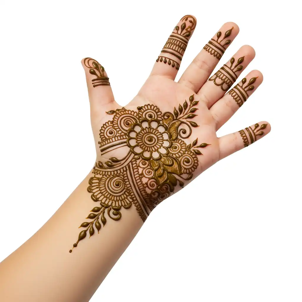 Kids cute mehndi design 85 Kids cute mehndi design 85
