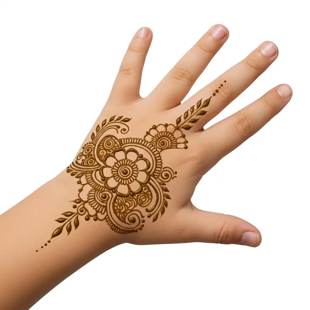 Kids cute mehndi design 86 Kids cute mehndi design 86