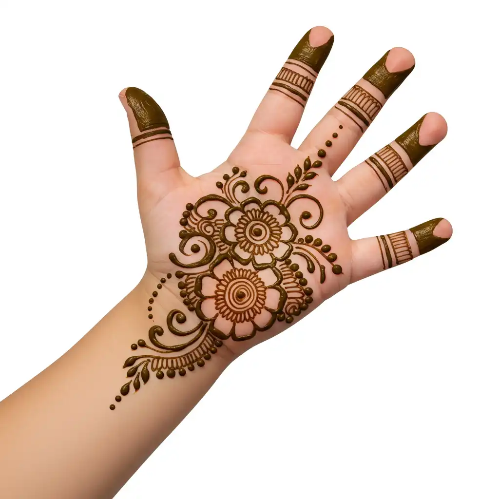 Kids cute mehndi design 91 Kids cute mehndi design 91