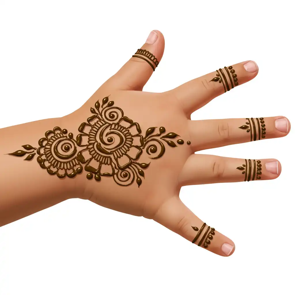 Kids cute mehndi design 92 Kids cute mehndi design 92