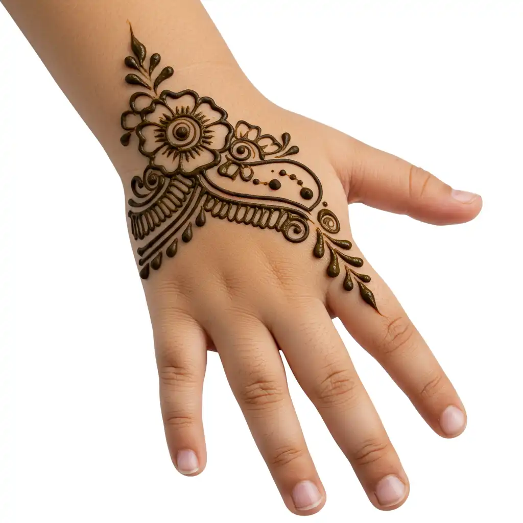 Kids cute mehndi design 94 Kids cute mehndi design 94