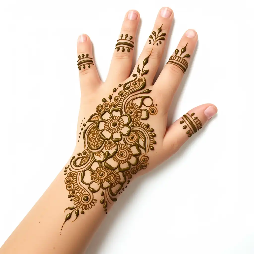 Kids cute mehndi design 95 Kids cute mehndi design 95