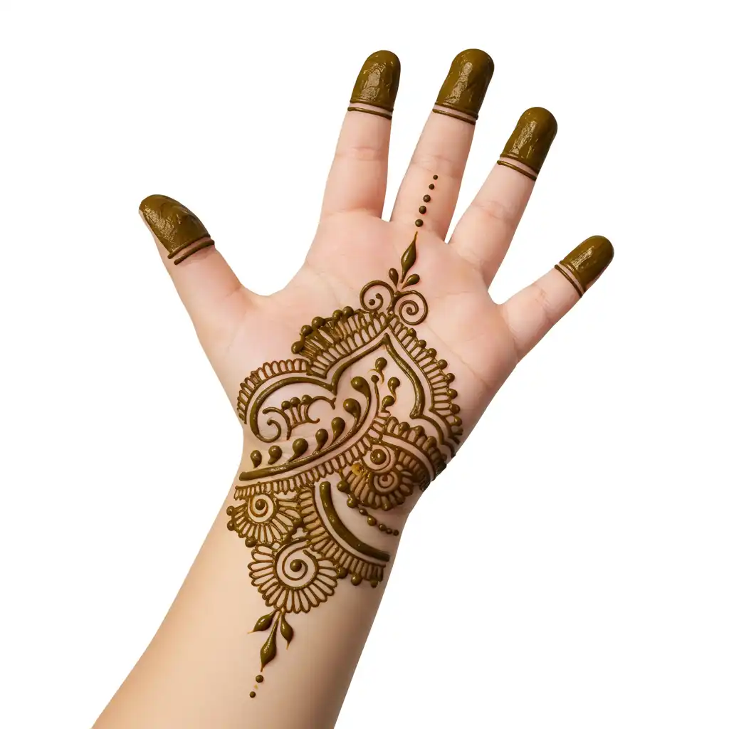 Kids cute mehndi design 98 Kids cute mehndi design 98