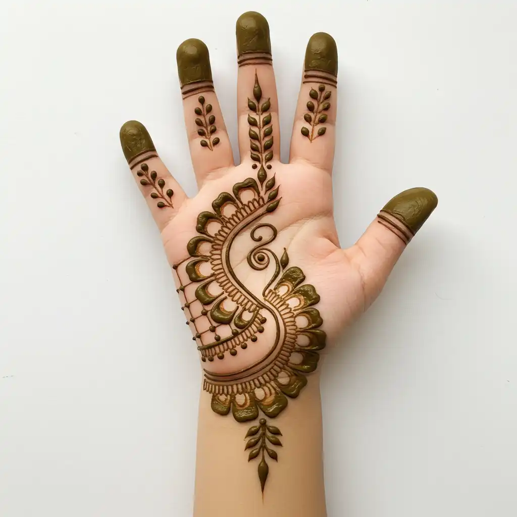 Kids cute mehndi design 99 Kids cute mehndi design 99