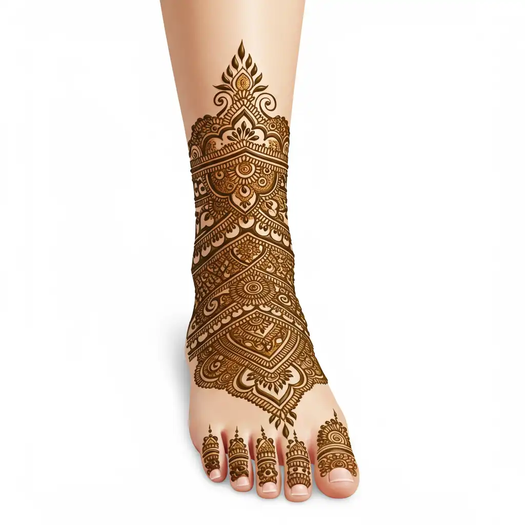 Leg mehndi design 102 Leg mehndi design 102