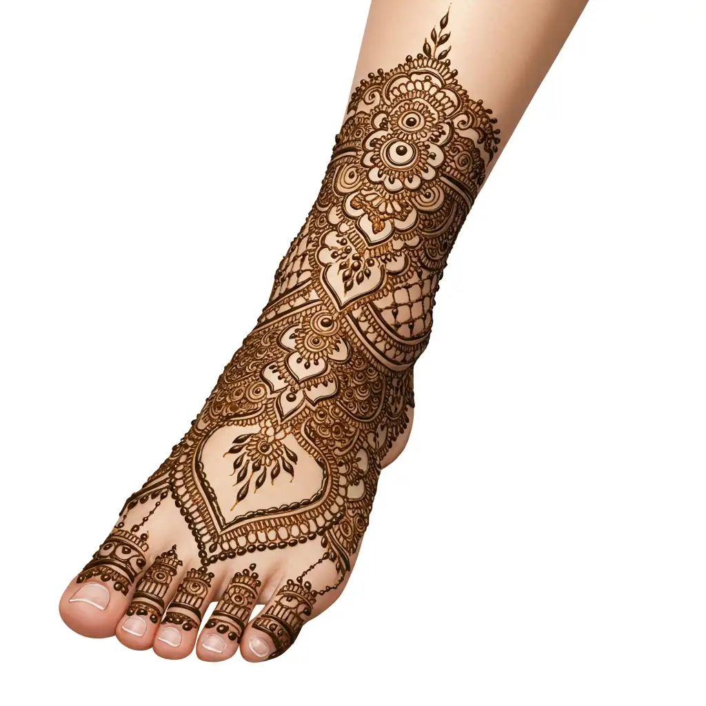 Leg mehndi design 120 Leg mehndi design 120