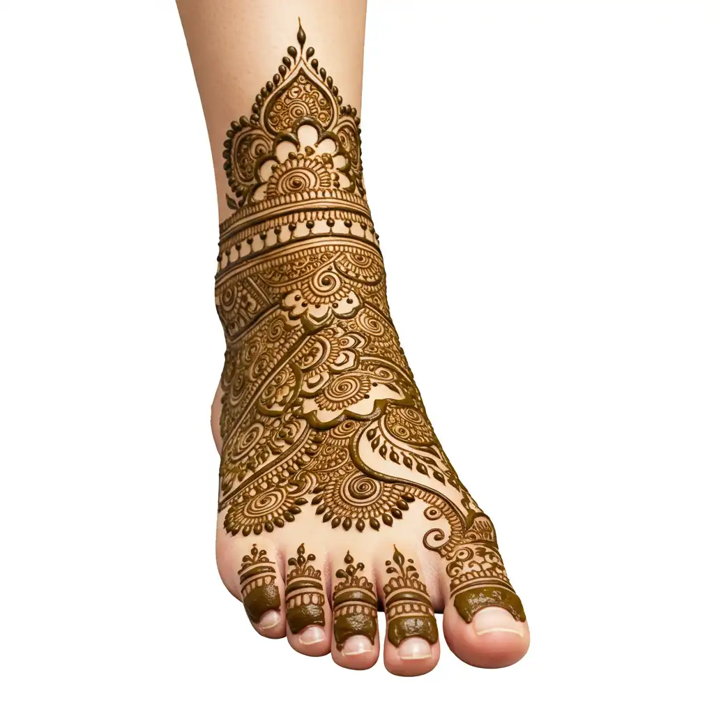 Leg mehndi design 121 Leg mehndi design 121