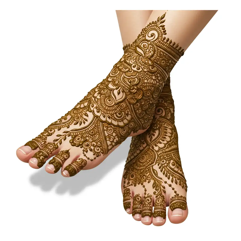 Leg mehndi design 123 Leg mehndi design 123