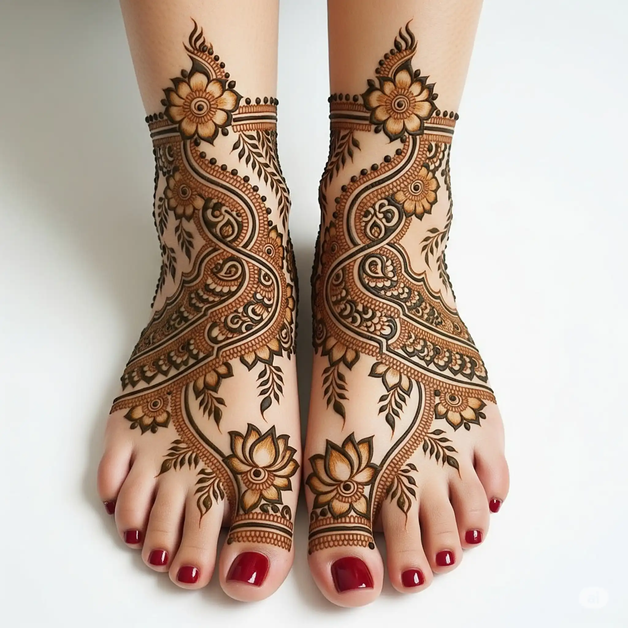 Leg mehndi design 129 Leg mehndi design 129