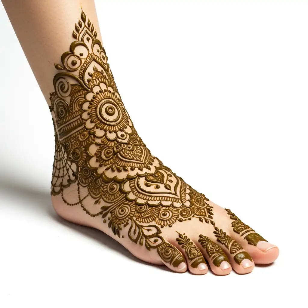 Leg mehndi design 148 Leg mehndi design 148