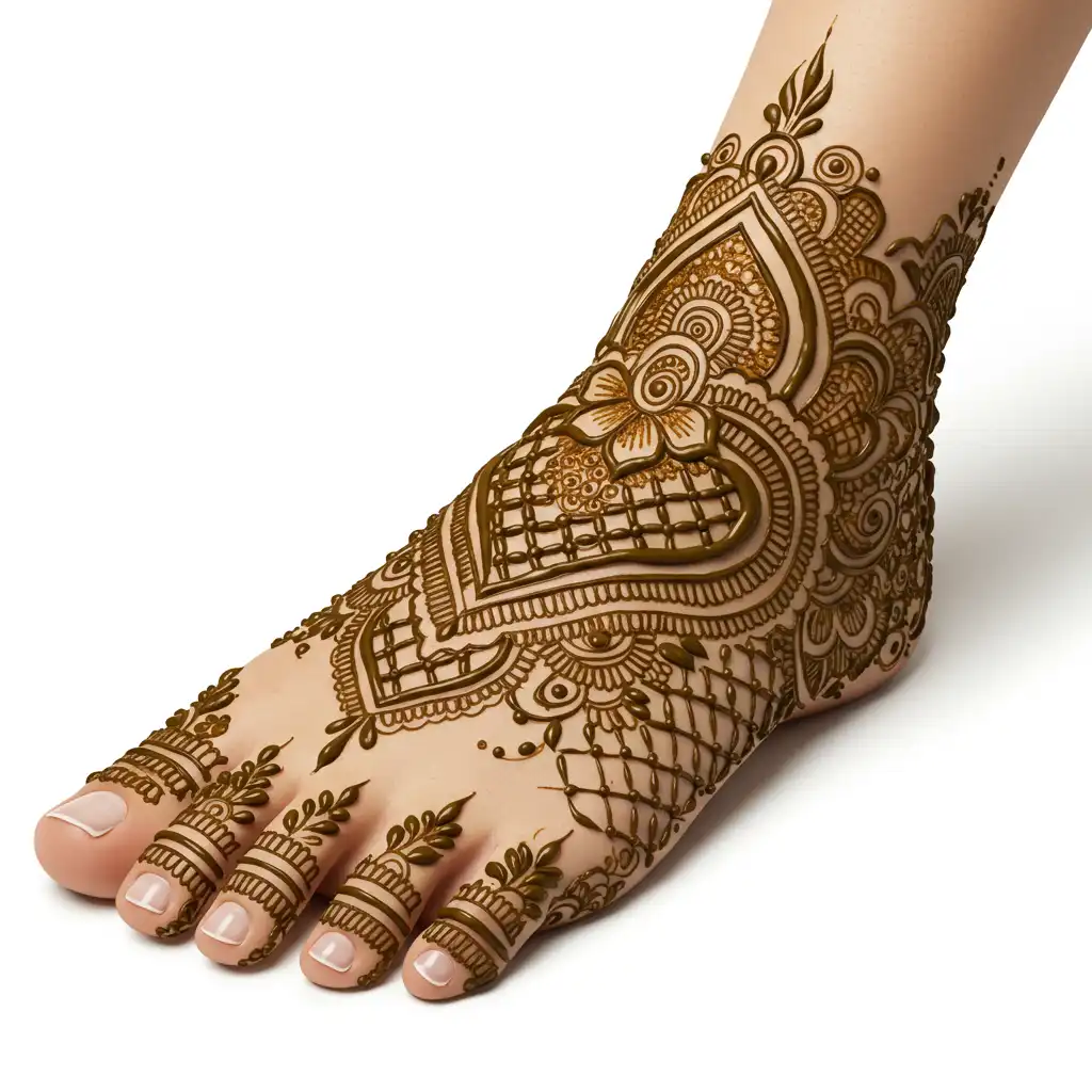 Leg mehndi design 160 Leg mehndi design 160