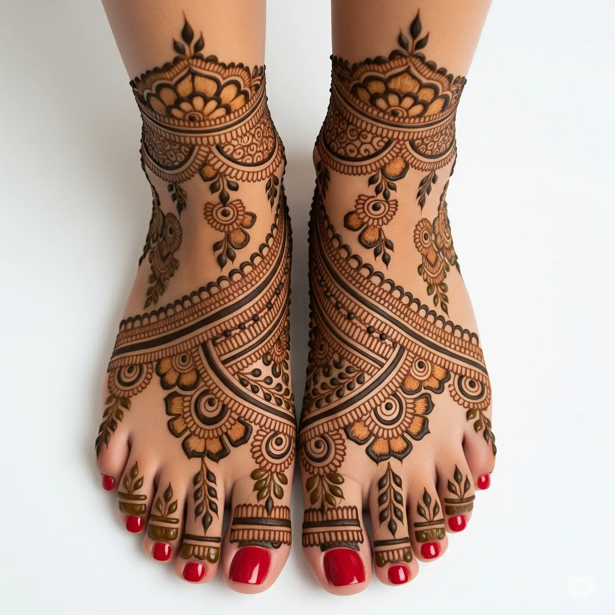 Leg mehndi design 163 Leg mehndi design 163