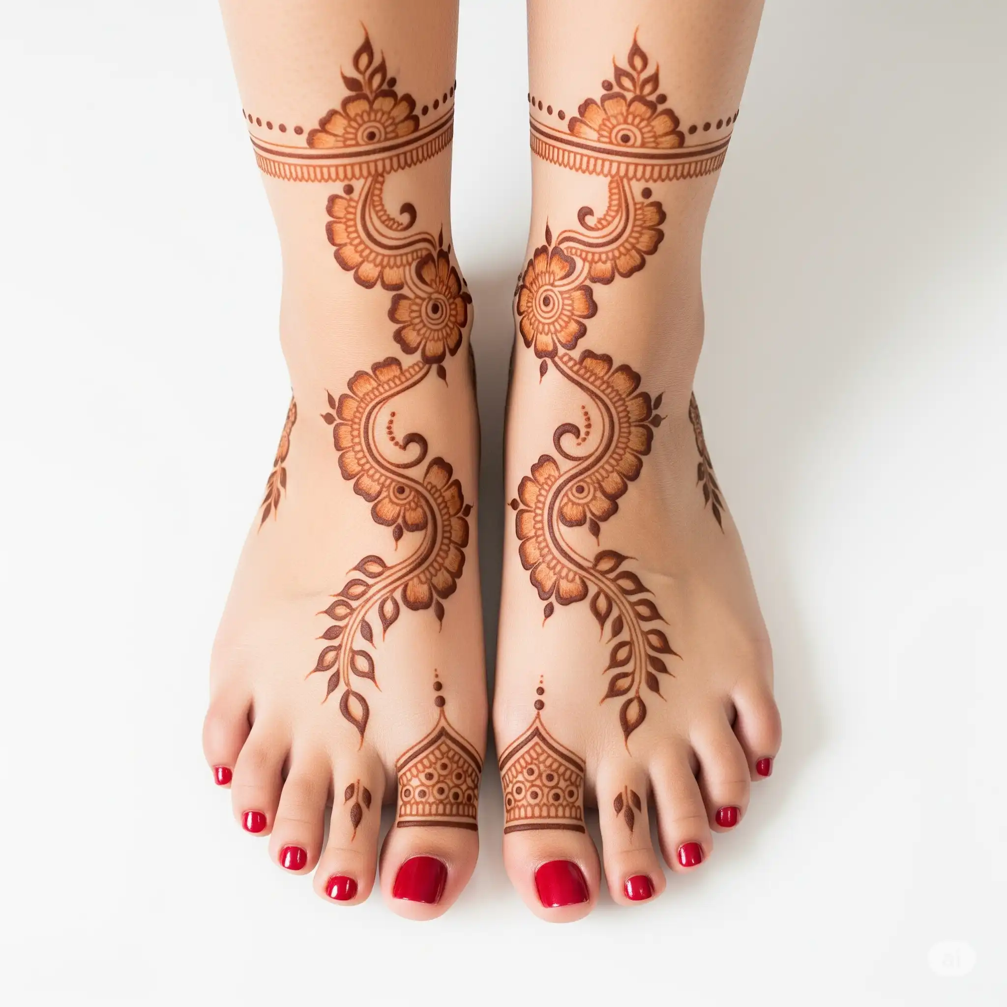 Leg mehndi design 166 Leg mehndi design 166